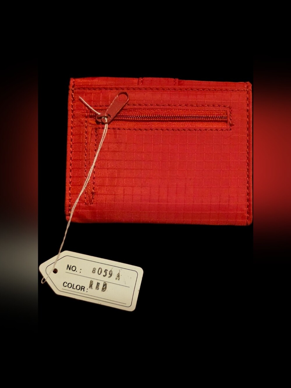 Red Compact Fold Wallet - Picture 2 of 4